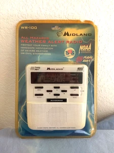 Midland WR-100 All Hazard Wetterwarnung Radio NOAA SMS NEU in Verpackung - Bild 1 von 2