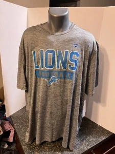 Detroit Lions Football NFL Combine T-shirt Gray Poly Spandex XXXL - NWT - Picture 1 of 15