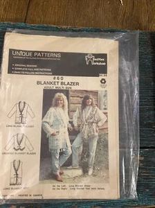 MacPhee Workshop Pattern #60 “Blanket Blazer” Adult Multi Size Canadian VTG - Picture 1 of 3