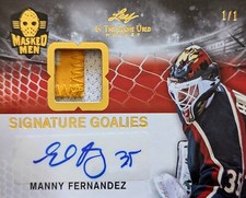 🔥#/1 MANNY FERNANDEZ AUTOGRAPH RELIC 2022-23 Leaf ITG IN THE GAME USED TRUE 1/1