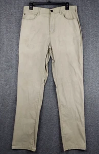 Denali Pants Mens 32x32 Tan Outdoor Hiking Nylon Pockets Workwear Distresses - Picture 1 of 14