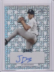 JD DeCremer 2022 Leaf Perfect Game Plate & Proof Autos 1/1 - Picture 1 of 2
