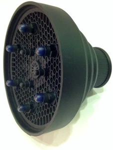 Difusor Universal PortatiL Plegable de SilicoNa Color Negro Secador Profesional - Picture 1 of 1