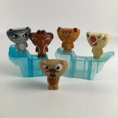 Lote de figuras de juguete Ice Age Continental Drift Manny Diego Sid McDonalds puente de hielo Foto 1 de 4