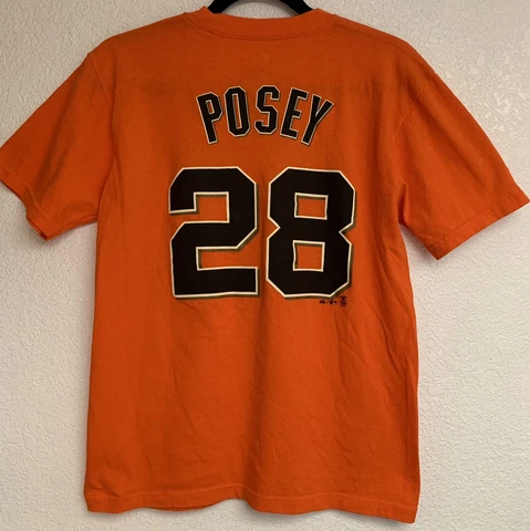 Buster Posey San Francisco Giants Majestic Youth Large Player Name & Number Tee Cover