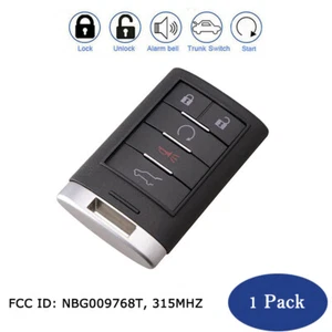 1X Remote Car Key Fob NBG009768T 315Mhz Keyless Entry For Cadillac SRX 2010-2015 - Picture 1 of 11