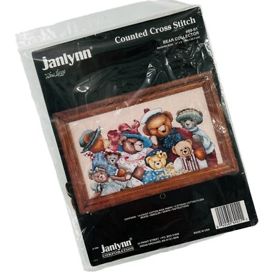 Janlynn Kit Punto de Cruz Contado 89-51 Oso Coleccionista Peluche Familia Guardería Nuevo Foto 1 de 4