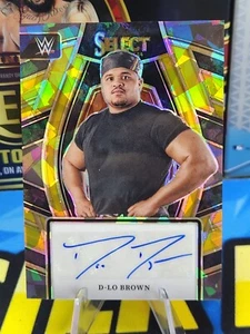 2024 Panini Select WWE Signature Selections D-Lo Brown Gold Ice Auto 2/5 SL-DLB - Picture 1 of 10