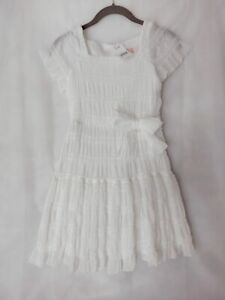 NWT $206 Zoe LTD Kids Girl's Ivory Fit-and-Flare Dress Size 10 No. 34059D