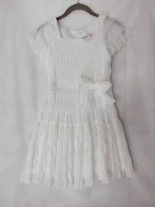 NWT $206 Zoe LTD Kids Girl's Ivory Fit-and-Flare Dress Size 10 No. 34059D - Picture 1 of 14