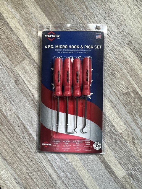 4 PC. Micro Hook & Pick Set - Mayhew Steel Products