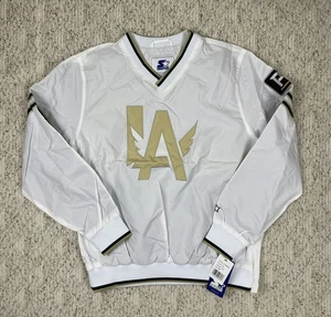Neu Gr. XL Herren Starter Brand Los Angeles Valiant Overwatch League Jacke weiß - Bild 1 von 12