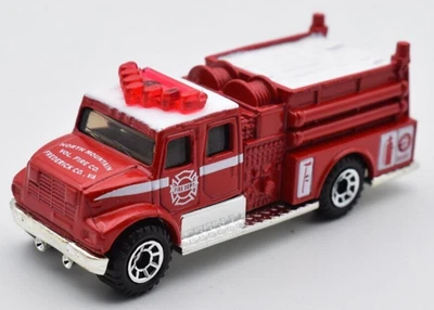 Matchbox Superfast International Pumper North Mountain rosso fuoco. Promozionale - Immagine 1 di 2