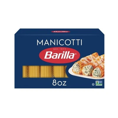 Pasta Manicotti no transgénica sémola de trigo duro kosher caja de 8 oz Foto 1 de 4