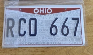 Set of Ohio movie prop license plates (plastic) RCO 667 - Picture 1 of 4