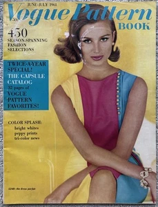 Vintage *selten* VOGUE PATTERN BOOK / Magazin Juni - Juli 1961 Vol. 35 Nr. 6 - Bild 1 von 4