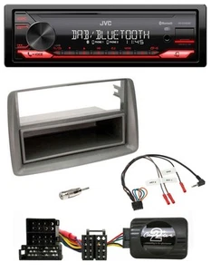 JVC DAB Lenkrad Bluetooth USB Autoradio für Alfa GT 147 Ablage silber - Bild 1 von 9