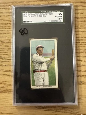 1910 T206 Piedmont SGC 2.5 Claude Ritchey — 第 1/2 张图片