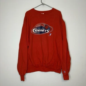 Vintage 90s WNBA Houston Comets Champion Sweatshirt Red Men’s Size 2XL - Picture 1 of 5