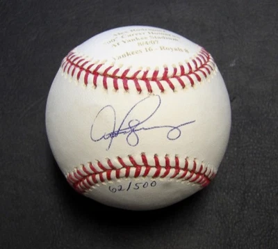 Alex Rodriguez Signed Official Rawlings Major League Stat Baseball JSA Authentic - Image 1 of 4