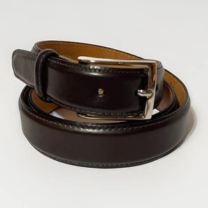 Martin Dingman Uomo Taglia 38 Marrone Importato Finlandese Abito Cintura Pelle Made USA - Foto 1 di 9