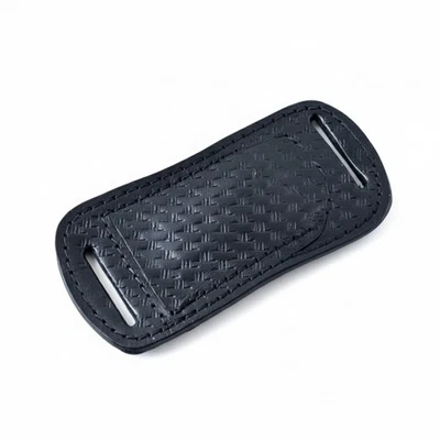 SHARD BLADE Handmade Leather Horizontal Sheath for Buck 110 Folding Pocket Knife 5" Black