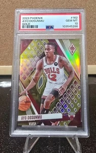 2023 Panini Phoenix AYO DOSUNMU *GOLD* /10 graded PSA 10 Bulls - Picture 1 of 2
