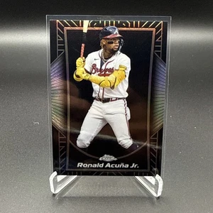2025 Topps Chrome Ronald Acuna Jr Shadow Etch #SE-3 Atlanta Braves CASE HIT - Bild 1 von 2