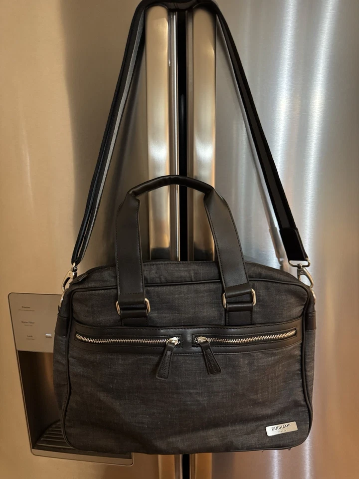 Duchamp London 公文包/背包 木炭 灰色 便携式电脑包 二手状况完好! — 第 1/4 张图片