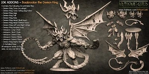 Baalzrodan el Rey Demonio | Gremio de Artesanos | Miniatura de Juegos de rol impreso en 3D Wargaming - Imagen 1 de 1