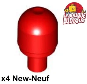 Lego 4x Lumière Gyrophare Light Cover bulb rouge/red 58176 NEUF - Foto 1 di 1