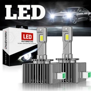 For BMW X6 2008-2018 Pair LED Headlight Bulb D1S D1R High Low Beam Replace HID - Picture 1 of 24