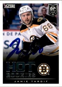 Jamie Tardif Signed Autographed 13/14 Score Hot Rookies Rc card Boston Bruins