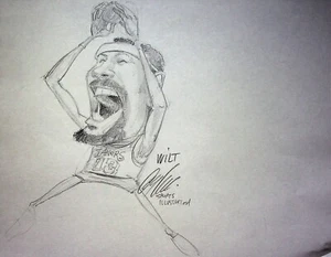 GARY LOCKE signiert handgezeichnet 1990er Magazin Cover Konzept Layout Kunst 8,5x11 #GL - Bild 1 von 3