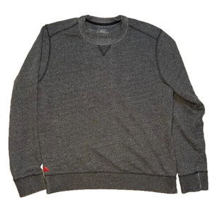 Untuckit Felpa Girocollo Grigio Uomo M Misto Cotone Pullover Casual - Foto 1 di 10