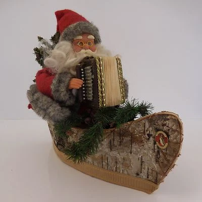 Vaters Weihnachts -uhr Musik Macht Hand Ushuaia Argentina Art Deko Design Xx Pn - Bild 1 von 4