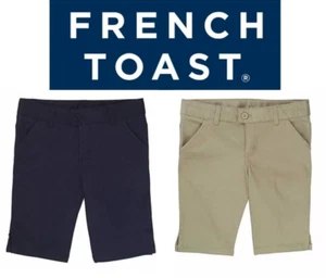 French Toast Girls Uniform Shorts, Choose Khaki or Navy, SIZE 6, NWT - Picture 1 of 3