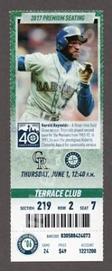 2017 Seattle Mariners vs Colorado Rockies 6/1 MINT CLUB Ticket HAROLD REYNOLDS - Picture 1 of 1