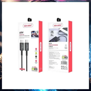 VEN-DENS VD-DC0032 60W Super Fast Type-C to Type-C Cable ⚡ - Picture 1 of 2