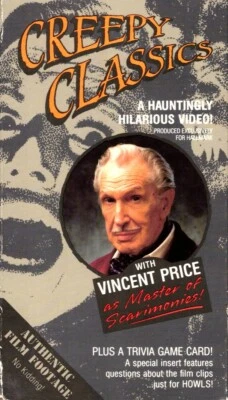 Creepy Classics VHS (1988) Vincent Price Horror B-Movie Comedy - Image 1 of 2