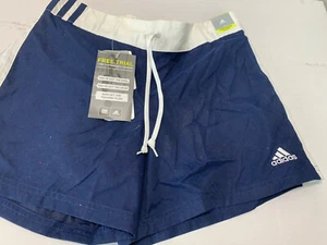 ADIDAS PANTALONCINI nautici donna coulisse DARK INDACO COUPE STANDARD taglia small - Foto 1 di 5