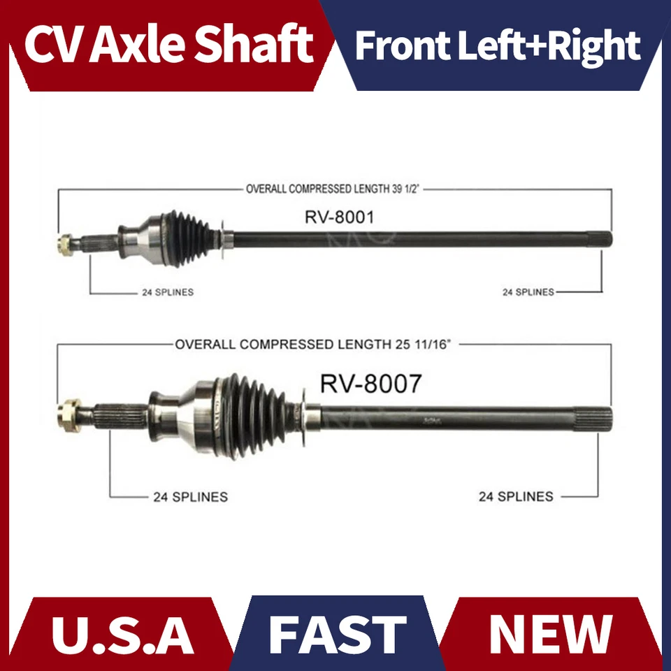 Par Surtrack eixo dianteiro esquerdo+direito CV eixo para 1999-2004 Land Rover Discovery - Imagem 1 de 4