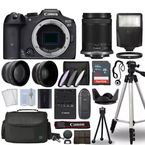 Canon EOS R7 Mirrorless 32.5 MP Digital Camera Body + 18-150mm 32GB Bundle - Picture 1 of 11