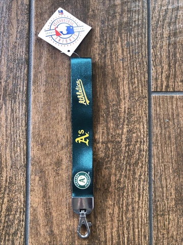 MLB Team Wristlet Lanyard Keychain-  Oakland A’s Athletics Cover