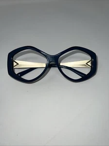 BURBERRY B 4133 3363/13 135mm BLUE GOLD PURPLE Frame only - Picture 1 of 4