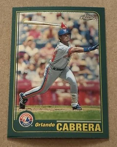 2001 Topps Chrome #89 Orlando Cabrera - Picture 1 of 2