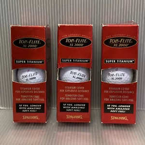 NEW Spalding TOP FLITE XL 2000 Golf Balls Titanium Cover Explosive Distance READ - Picture 1 of 8