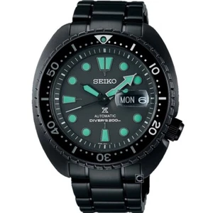Seiko Prospex SRPK43K1 Sapphire Automatic Black Series Night Vision Turtle - Picture 1 of 8