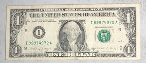 RARE 1988 A $1.00 I-A Block Fort Worth - Picture 1 of 9