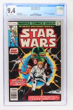 Star Wars #1 - Marvel 1977 CGC 9.4 Part 1 of "Star Wars:  A New Hope" movie!